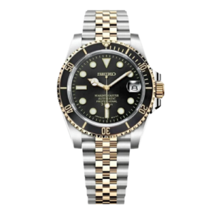 SEIKO Submariner Mod Two Tone Black Diver