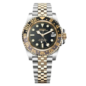 SEIKO GMT-Master II Mod Two Tone Gold Black