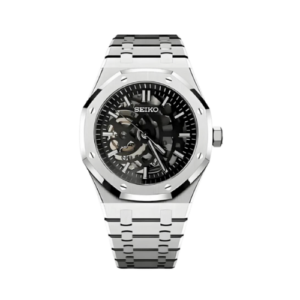 SEIKO Royal Oak Mod Skeleton Silver