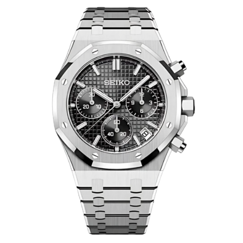 SEIKO Royal Oak Mod Chronograph Black