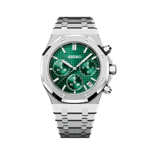 SEIKO Royal Oak Mod Chronograph Green