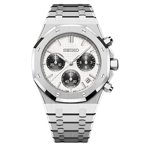 SEIKO Royal Oak Mod Chronograph Panda