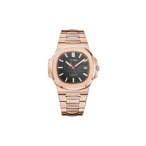 SEIKO Nautilus Mod Rose Gold W/Black