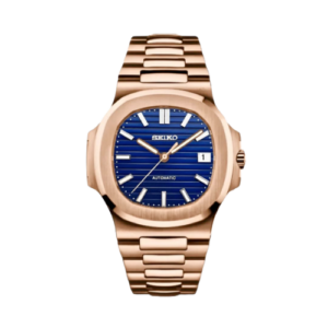 SEIKO Nautilus Mod Rose Gold W/Ocean Blue