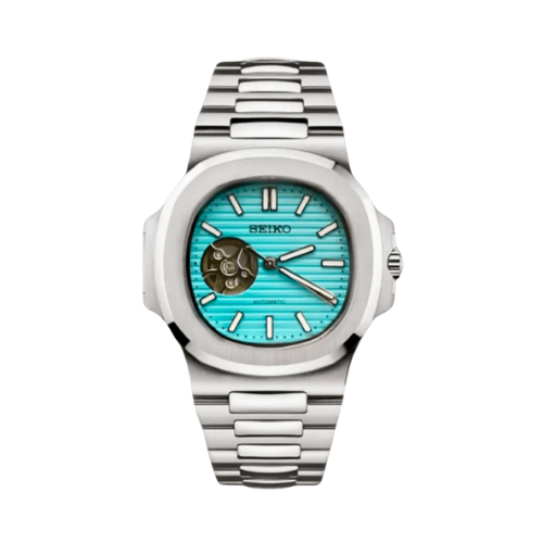 SEIKO Nautilus Mod (Open Heart) Tiffany Blue