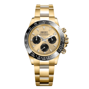 SEIKO Daytona Mod Gold W/Black