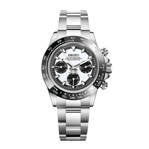 SEIKO Daytona Mod Ceramic White