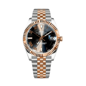 SEIKO Datejust Mod Two Tone Gold W/Black Roman