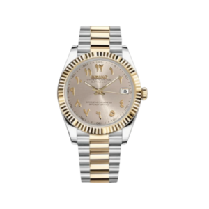 SEIKO Datejust Mod Arabic Gold Pearl White