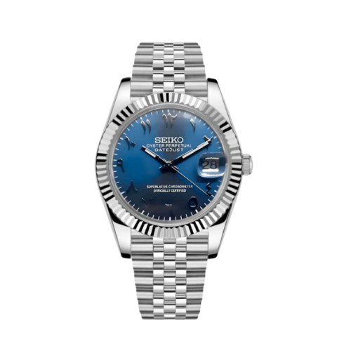 SEIKO Datejust Mod Arabic Deep Blue