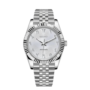 SEIKO Datejust Mod Arabic White Textured