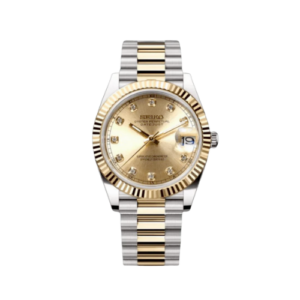 SEIKO Datejust Mod Two Tone Crystal Gold